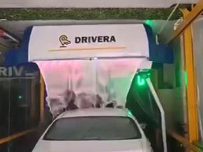 海外用户案例，镭豹360炫彩型洗车机在埃及DRIVERA CAR WASH安装完成